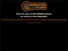 Tablet Screenshot of federaciondeclanes.com